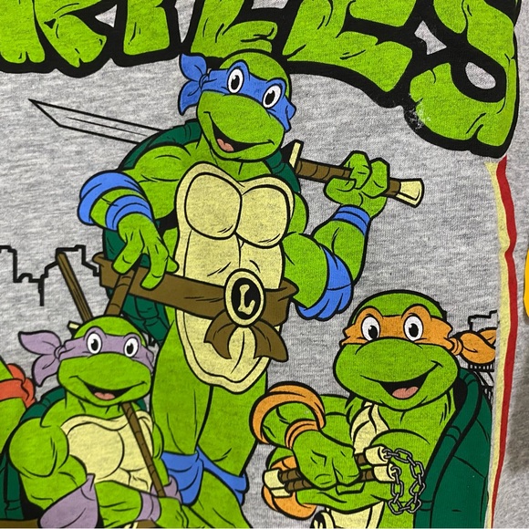Mens Teenage Mutant Ninja Turtles Short Sleeve Graphic Logo Shirt Size Large NEW - Picture 5 of 6